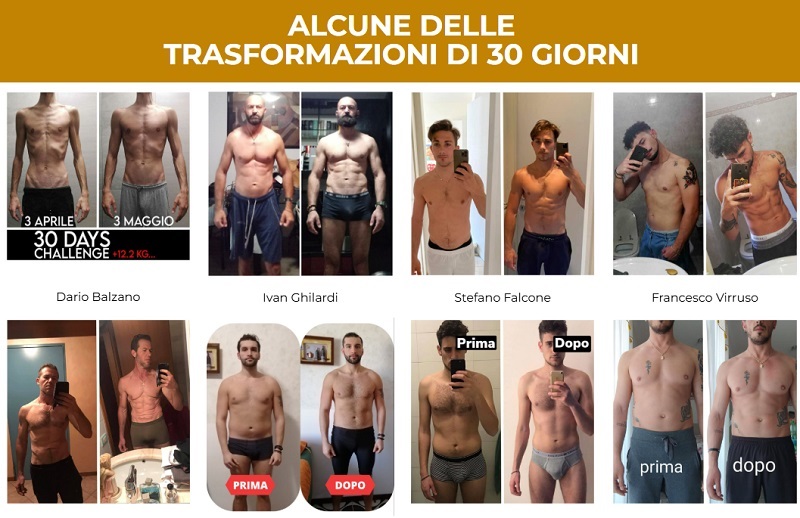 Spartan Home Training prima e dopo Spartan Home Training prima e dopo